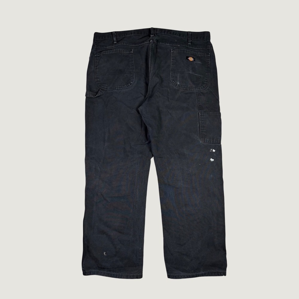 Dickies Relaxed Fit Carpenter Pants Black Duck Canvas Workwear 42x30 1939BK